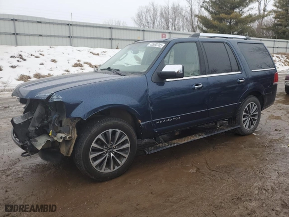 2016 Lincoln Navigator Select with VIN 5LMJJ2JT5GEL09250, listed as a Copart auction lot 42693705 with 58,346 mi miles and Clean Title. Bid and sale history available at carsss.com. Image 1.