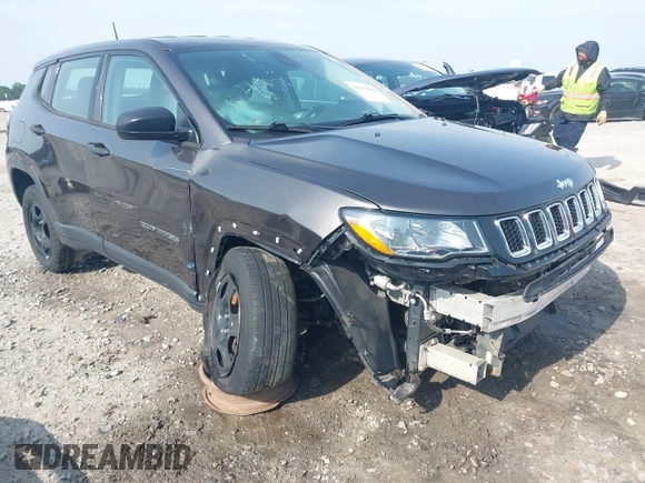 2018 Jeep Compass Sport with VIN 3C4NJDAB2JT136225, listed as a IAAI auction lot 42279668 with 145,967 mi miles and . Bid and sale history available at DreamBid. Image 1.