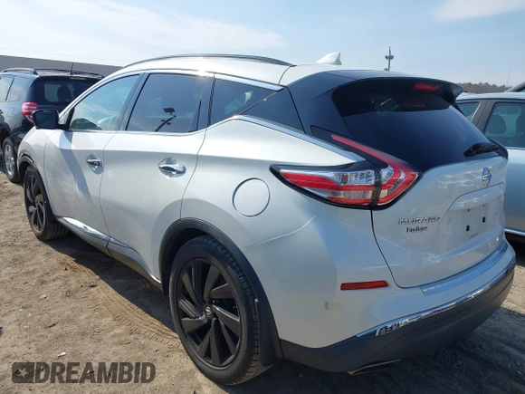 2017 Nissan Murano S with VIN 5N1AZ2MH2HN153270, listed as a IAAI auction lot 41720819 with 141,555 mi miles and . Bid and sale history available at DreamBid. Image 3.