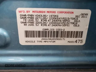 2012 Mitsubishi Outlander Sport SE z VIN JA4AJ3AU2CZ602171, wystawiony jako Copart lot #57207845 z przebiegiem 127 333 mil mil oraz Szkoda całkowita • Salvage title. Historia ofert i sprzedaży dostępna na DreamBid. Obrazek 13.