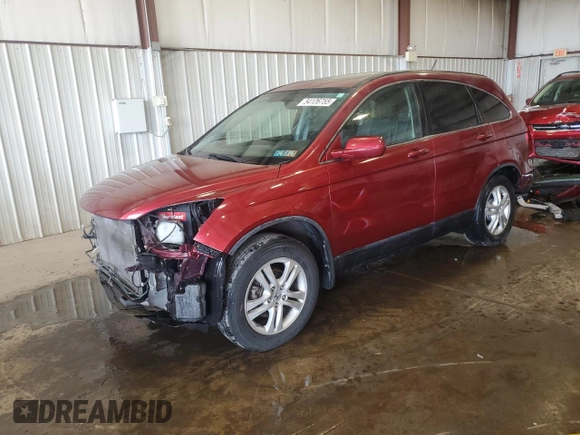 2011 Honda CR-V EX-L with VIN JHLRE4H74BC022251, listed as a Copart auction lot 54126755 with 210,283 mi miles and Salvage Title. Bid and sale history available at carsss.com. Image 1.