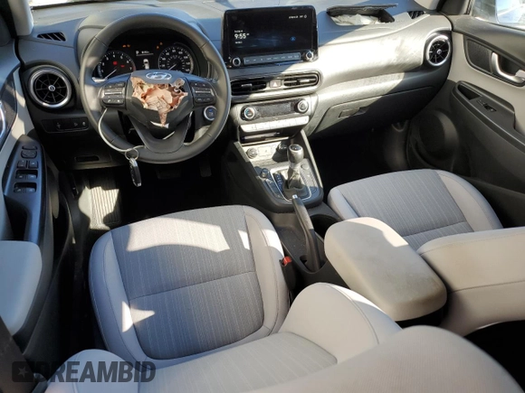 2023 Hyundai Kona SEL with VIN KM8K32ABXPU974059, listed as a Copart auction lot 46161695 with 29,762 mi miles and Salvage Title. Bid and sale history available at DreamBid. Image 8.