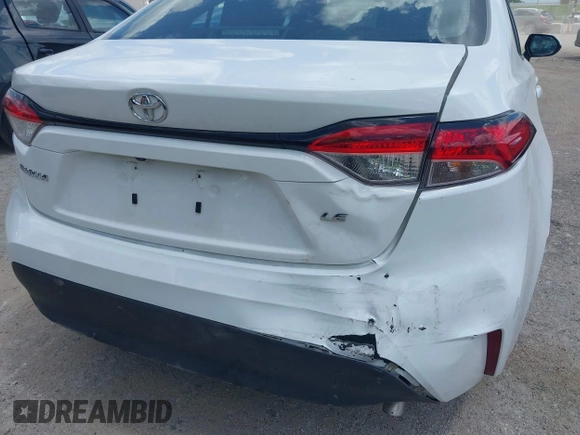 2024 Toyota Corolla LE with VIN 5YFB4MDE9RP167499, listed as a IAAI auction lot 42585208 with 22,842 mi miles and . Bid and sale history available at DreamBid. Image 6.