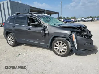 2016 Jeep Cherokee Limited with VIN 1C4PJLDS9GW275138, listed as a Copart auction lot 52558715 with 82,131 mi miles and Salvage Title. Bid and sale history available at carsss.com. Image 4.