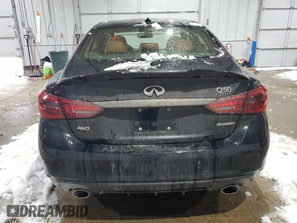 2021 Infiniti Q50 3.0t SIGNATURE EDITION with VIN JN1EV7CR2MM754805, listed as a Copart auction lot 44683285 with 36,408 mi miles and Salvage Title. Bid and sale history available at carsss.com. Image 6.