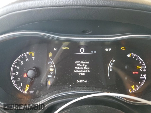 2021 Jeep Grand Cherokee Overland с VIN 1C4RJFCG0MC550464, выставлен на аукционе Copart как лот 42377935 с пробегом 64 967 миль миль и На запчасти • Non repairable. История ставок и продаж доступна на DreamBid. Изображение 9.