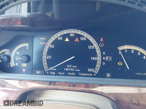 2008 Mercedes-Benz S 550 with VIN WDDNG71X98A232419, listed as a IAAI auction lot 42067244 with 140,192 mi miles and . Bid and sale history available at DreamBid. Image 7.