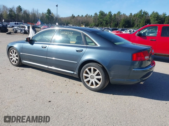 2005 Audi A8 L with VIN WAUML44E95N005730, listed as a IAAI auction lot 42143008 with 152,649 mi miles. Bid and sale history available at carsss.com. Image 3.