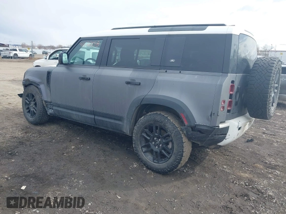 2022 Land Rover Defender S with VIN SALEJERX0N2075186, listed as a IAAI auction lot 41626458 with 79,500 mi miles and . Bid and sale history available at DreamBid. Image 3.