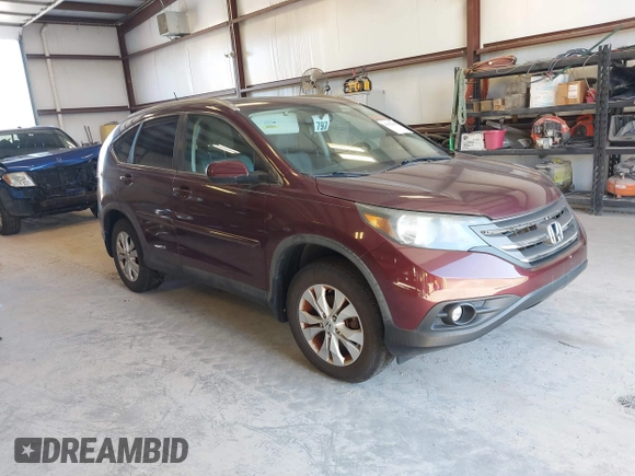 2013 Honda CR-V EX-L with VIN 5J6RM4H70DL042591, listed as a IAAI auction lot 41683411 with 99,577 mi miles. Bid and sale history available at carsss.com. Image 1.