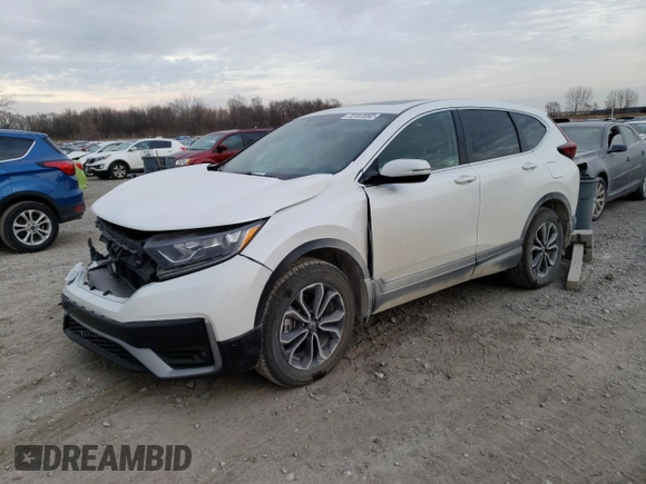 2022 Honda CR-V EX-L with VIN 5J6RW2H88NA012467, listed as a Copart auction lot 70167892 with 5,608 mi miles. Bid and sale history available at carsss.com. Image 1.