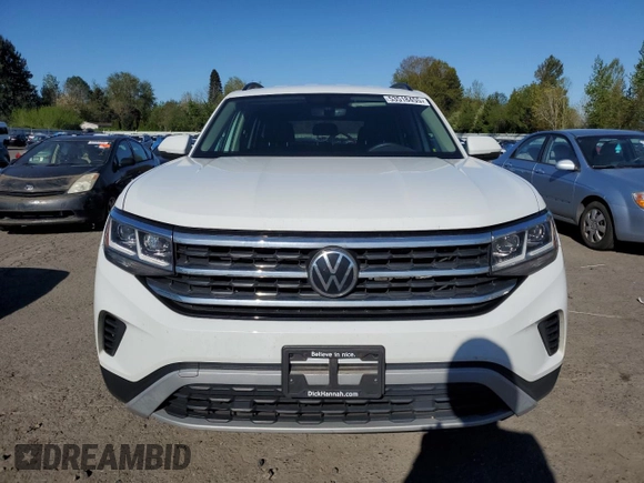 2021 Volkswagen Atlas SE with VIN 1V2LP2CA5MC521520, listed as a Copart auction lot 53518455 with 49,657 mi miles and Salvage title. Bid and sale history available at DreamBid. Image 5.