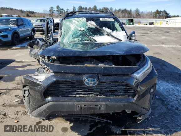 2023 Toyota RAV4 Hybrid XLE with VIN 2T3UWRFV0PW164877, listed as a Copart auction lot 45019255 with 0 mi miles and Salvage Title. Bid and sale history available at carsss.com. Image 5.