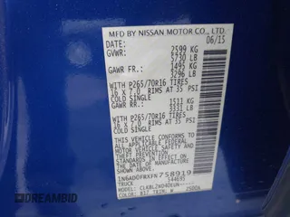 2015 Nissan Frontier SV z VIN 1N6AD0FRXFN758919, wystawiony jako IAAI lot #41909985 z przebiegiem 153 001 mil mil oraz . Historia ofert i sprzedaży dostępna na DreamBid. Obrazek 9.