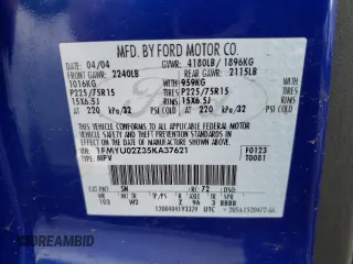 2005 Ford Escape XLS Value с VIN 1FMYU02Z35KA37621, выставлен на аукционе Copart как лот 44817004 с пробегом Не указан миль и Списание • Salvage title. История ставок и продаж доступна на DreamBid. Изображение 13.