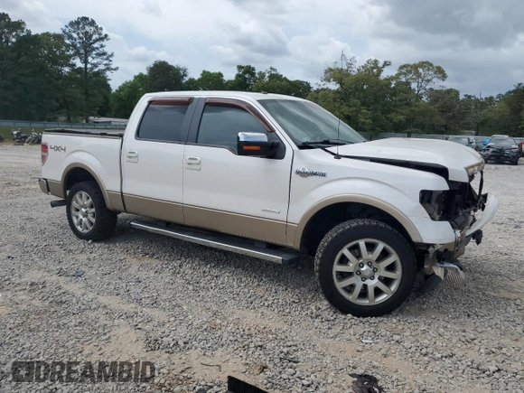 2012 Ford F-150 XL with VIN 1FTFW1ETXCKD48799, listed as a Copart auction lot 53849915 with 134,220 mi miles and Salvage Title. Bid and sale history available at DreamBid. Image 4.