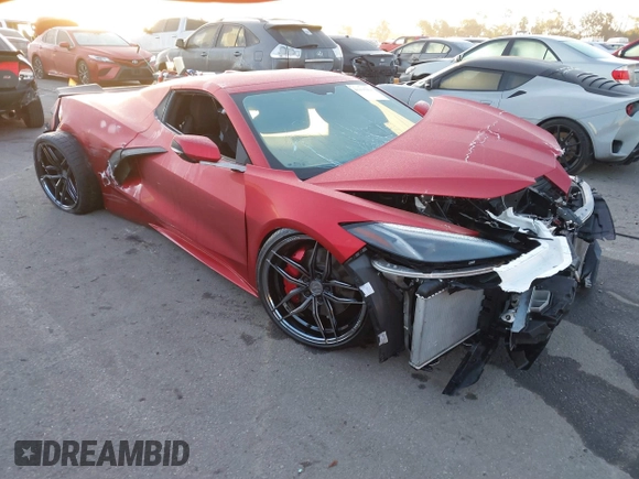 2022 Chevrolet Corvette 3LT with VIN 1G1YC3D47N5114329, listed as a IAAI auction lot 41495894 with 1 mi miles. Bid and sale history available at carsss.com. Image 1.