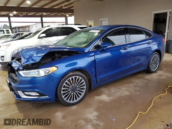 2017 Ford Fusion Titanium with VIN 3FA6P0K96HR124793, listed as a Copart auction lot 43467465 with 153,934 mi miles and Salvage Title. Bid and sale history available at carsss.com. Image 1.