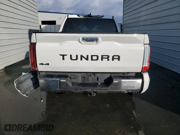 2022 Toyota Tundra Limited with VIN 5TFJA5DB2NX050200, listed as a Copart auction lot 87579955 with 32,928 mi miles and Salvage title. Bid and sale history available at DreamBid. Image 6.