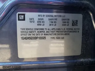 2013 Buick LaCrosse Premium 2 with VIN 1G4GH5G33DF183025, listed as a Copart auction lot 86928244 with 56,497 mi miles and Clean Title. Bid and sale history available at carsss.com. Image 12.