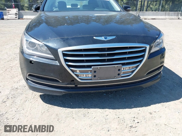 2015 Hyundai Genesis 3.8L with VIN KMHGN4JE7FU071677, listed as a IAAI auction lot 42068198 with 144,271 mi miles. Bid and sale history available at carsss.com. Image 6.