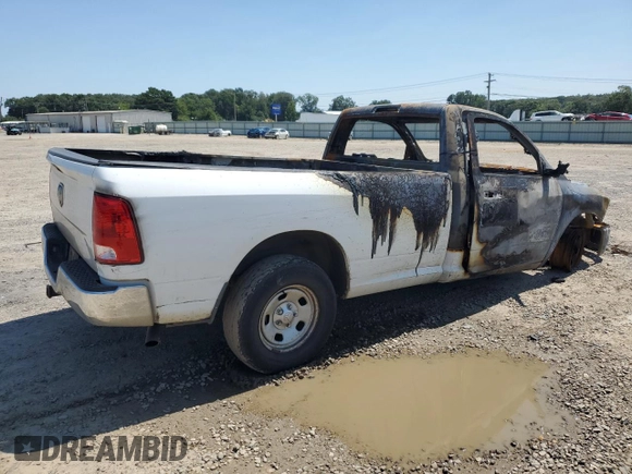 2012 Ram 1500 ST with VIN 3C6JD6DK9CG163793, listed as a Copart auction lot 68255604 with Not provided miles and Salvage title. Bid and sale history available at DreamBid. Image 3.