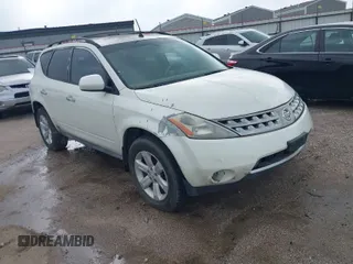 2007 Nissan Murano S with VIN JN8AZ08T77W500922, listed as a IAAI auction lot 41885711 with 294,058 mi miles. Bid and sale history available at carsss.com. Image 1.