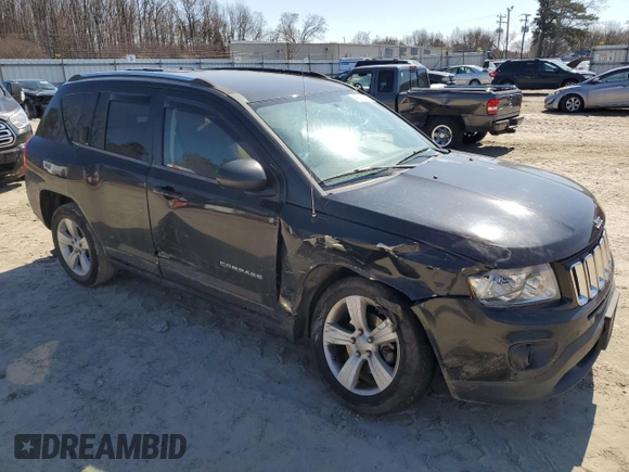 2011 Jeep Compass with VIN 1J4NT1FAXBD165742, listed as a Copart auction lot 46842535 with 66,372 mi miles and Salvage Title. Bid and sale history available at carsss.com. Image 4.