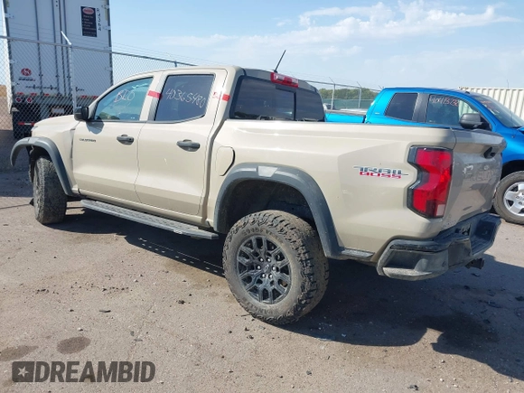 2023 Chevrolet Colorado 4WD Trail Boss with VIN 1GCPTEEK8P1203736, listed as a IAAI auction lot 40365480 with 15,968 mi miles. Bid and sale history available at carsss.com. Image 3.