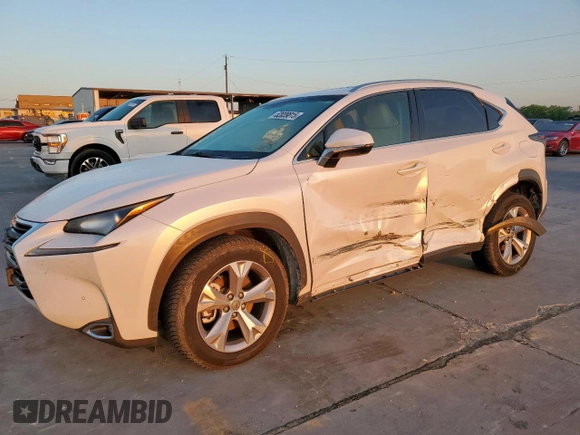 2017 Lexus NX 200t with VIN JTJYARBZ9H2074403, listed as a Copart auction lot 52039815 with 93,589 mi miles and Salvage Title. Bid and sale history available at DreamBid. Image 1.