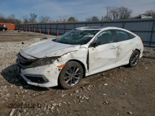 2019 Honda Civic EX-L z VIN 19XFC1F76KE005063, wystawiony jako Copart lot #53252115 z przebiegiem 87 758 mil mil oraz Szkoda całkowita • Salvage title. Historia ofert i sprzedaży dostępna na DreamBid. Obrazek 1.