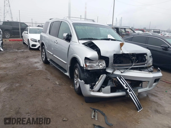 2006 Infiniti QX56 with VIN 5N3AA08C56N810383, listed as a IAAI auction lot 41537122 with 213,814 mi miles. Bid and sale history available at carsss.com. Image 1.