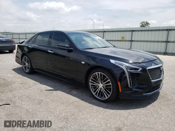 2019 Cadillac CT6 Sport AWD with VIN 1G6KP5R64KU144786, listed as a Copart auction lot 63397094 with 69,756 mi miles and Salvage title. Bid and sale history available at DreamBid. Image 4.