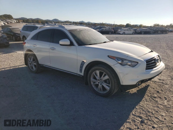 2012 Infiniti FX35 with VIN JN8AS1MU2CM121535, listed as a Copart auction lot 77134044 with 256,998 mi miles and Salvage Title. Bid and sale history available at carsss.com. Image 4.