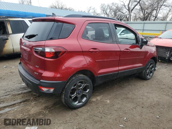 2018 Ford EcoSport SES with VIN MAJ6P1CL1JC198949, listed as a Copart auction lot 42748455 with 91,266 mi miles and Salvage Title. Bid and sale history available at DreamBid. Image 3.