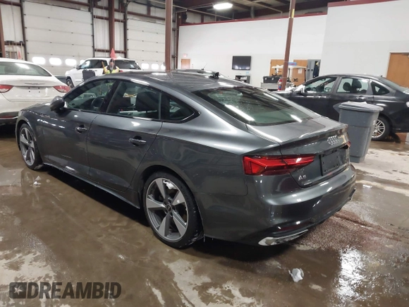 2021 Audi A5 Sportback S line Premium Plus with VIN WAUFACF54MA049369, listed as a IAAI auction lot 41269767 with 46,756 mi miles. Bid and sale history available at carsss.com. Image 3.