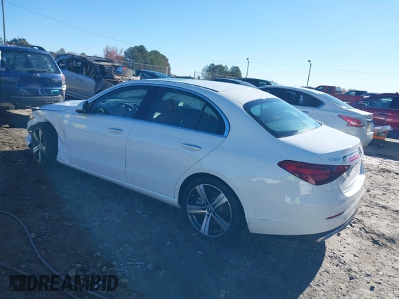 2023 Mercedes-Benz C 300 with VIN W1KAF4GB3PR068984, listed as a IAAI auction lot 40927793 with 23,250 mi miles and . Bid and sale history available at DreamBid. Image 3.