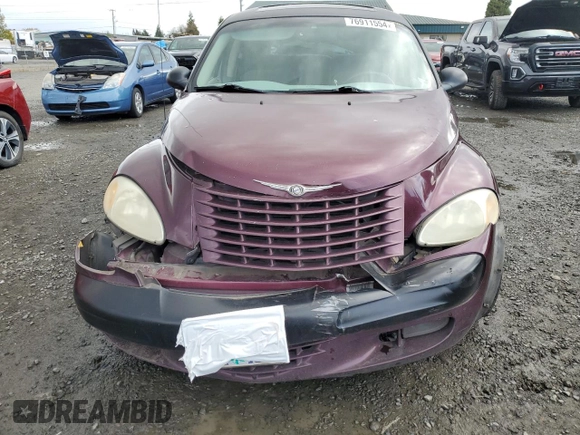 2002 Chrysler PT Cruiser Limited with VIN 3C8FY68B12T278275, listed as a Copart auction lot 76911554 with 215,461 mi miles and Salvage Title. Bid and sale history available at DreamBid. Image 5.
