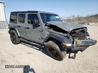 2020 Jeep Wrangler Unlimited Sport Altitude with VIN 1C4HJXDG5LW346627, listed as a Copart auction lot 48983145 with Not provided miles and Salvage title. Bid and sale history available at DreamBid. Image 4.