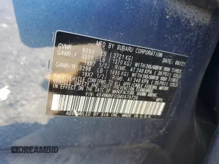 2021 Subaru Ascent Premium with VIN 4S4WMAFD5M3470720, listed as a Copart auction lot 55975325 with 57,935 mi miles and Salvage title. Bid and sale history available at DreamBid. Image 12.