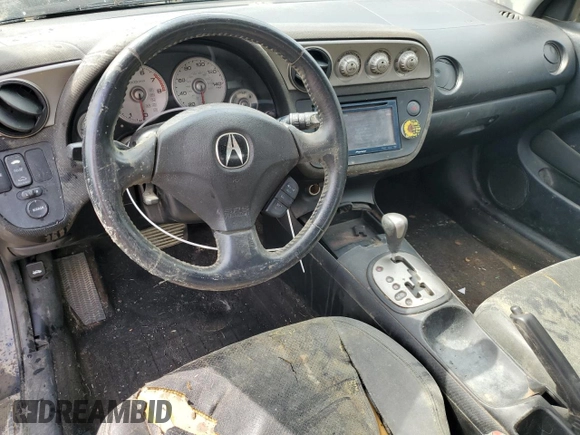 2003 Acura RSX with VIN JH4DC548X3C013829, listed as a Copart auction lot 60637474 with 247,358 mi miles and Salvage Title. Bid and sale history available at carsss.com. Image 8.