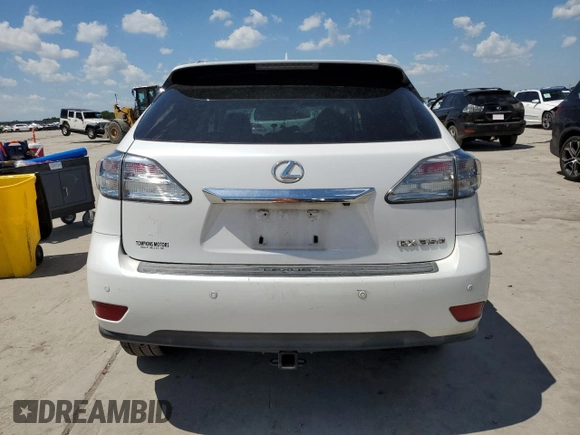 2011 Lexus RX 350 with VIN 2T2ZK1BA4BC047548, listed as a Copart auction lot 54220935 with 184,229 mi miles and Salvage Title. Bid and sale history available at DreamBid. Image 6.