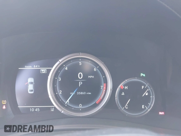 2016 Lexus GS 350 with VIN JTHBZ1BL6GA003015, listed as a IAAI auction lot 41749740 with 35,860 mi miles. Bid and sale history available at carsss.com. Image 7.