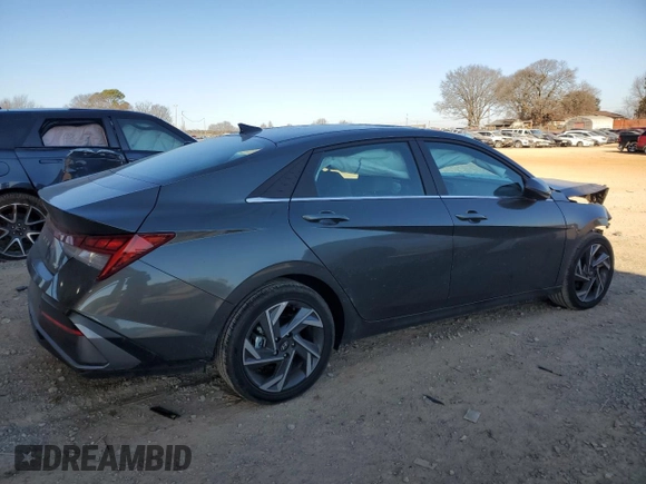 2024 Hyundai Elantra Limited z VIN KMHLN4DJ7RU102759, wystawiony jako Copart lot #42094845 z przebiegiem 1 008 mil mil oraz Szkoda całkowita • Salvage title. Historia ofert i sprzedaży dostępna na DreamBid. Obrazek 3.
