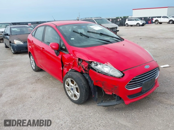 2015 Ford Fiesta SE with VIN 3FADP4BJ9FM129246, listed as a IAAI auction lot 42177812 with 87,925 mi miles. Bid and sale history available at carsss.com. Image 1.