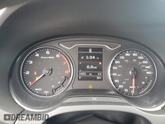 2016 Audi A3 2.0T Premium with VIN WAUB8GFF0G1027898, listed as a Copart auction lot 69743913 with 55,061 mi miles. Bid and sale history available at carsss.com. Image 9.