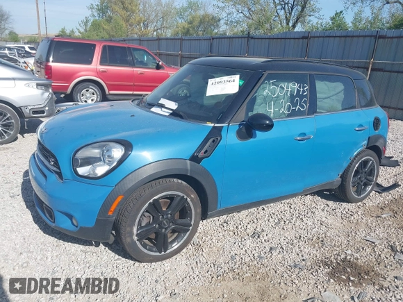 2016 MINI Countryman S with VIN WMWZC3C58GWT10084, listed as a IAAI auction lot 42093564 with 120,694 mi miles and . Bid and sale history available at DreamBid. Image 16.