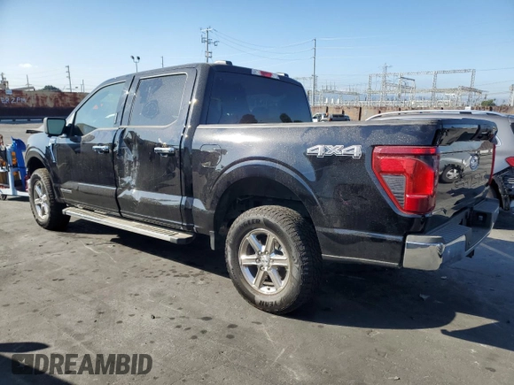 2024 Ford F-150 XLT with VIN 1FTFW3LD1RFA75938, listed as a Copart auction lot 78947444 with 14,674 mi miles and Salvage Title. Bid and sale history available at carsss.com. Image 2.
