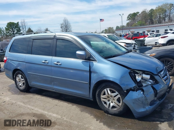 2007 Honda Odyssey EX-L with VIN 5FNRL38747B105430, listed as a IAAI auction lot 41841005 with 286,605 mi miles. Bid and sale history available at carsss.com. Image 13.