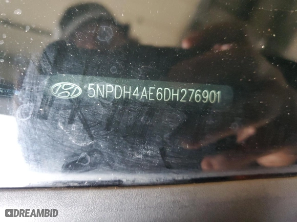 2013 Hyundai Elantra GLS PZEV with VIN 5NPDH4AE6DH276901, listed as a Copart auction lot 47919095 with 146,870 mi miles and Non Repairable. Bid and sale history available at carsss.com. Image 12.